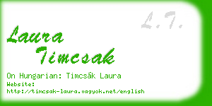 laura timcsak business card